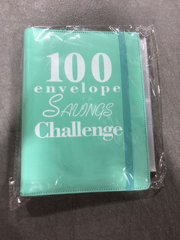 Photo 2 of 100 Envelopes Challenge Binder, Money Saving Challenge Budget Book Binder with Cash Envelopes - Fun Way to Save $5,050 - Green