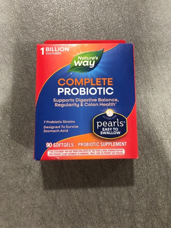 Photo 2 of Nature's Way Probiotic Pearls Complete, Digestive Balance and Colon Health Support* Supplement for Men and Women , 90 Softgels 90 Count (Pack of 1)Best By October 2025