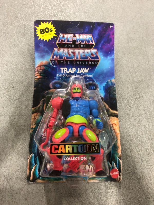 Photo 2 of Masters of the Universe Origins Toy, Trap Jaw Cartoon Collection Action Figure, 5.5-inch MOTU Villain, Accessories & Mini-Comic