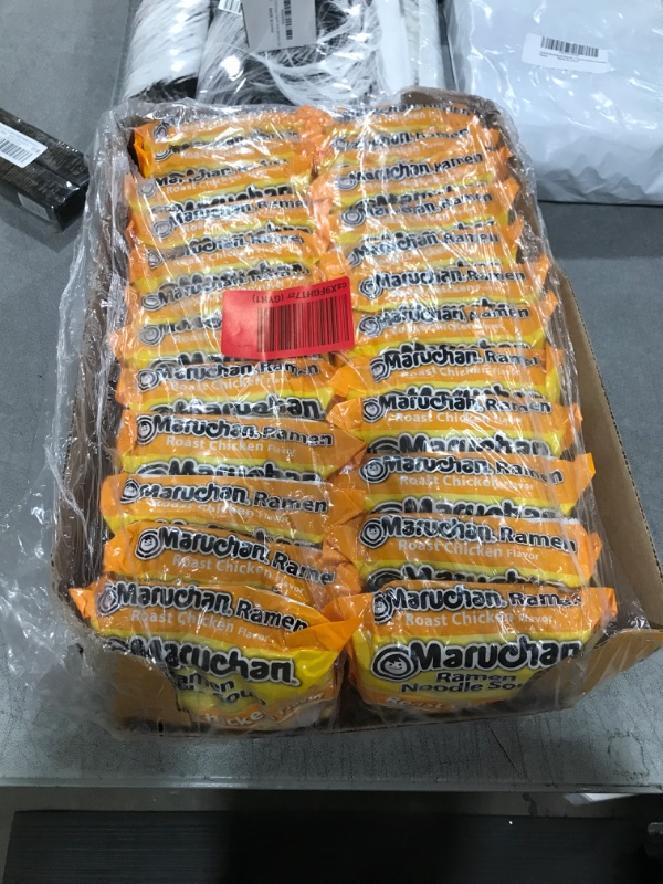 Photo 2 of (24 Packs) Maruchan Roast Chicken Instant Ramen, 3 oz Best By December 8 2024