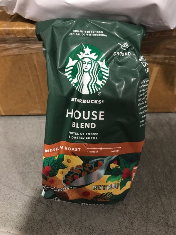 Photo 1 of Starbucks House Blend Ground Coffee, 12 Ounce Best By March 18 2024