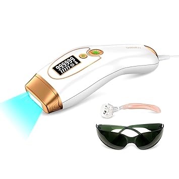 Photo 1 of Painless Hair Removal for Women Permanent,at Home Hair Removal Device for Women and Man Facial Armpits Legs Arms Bikini Line Whole Body (White)
