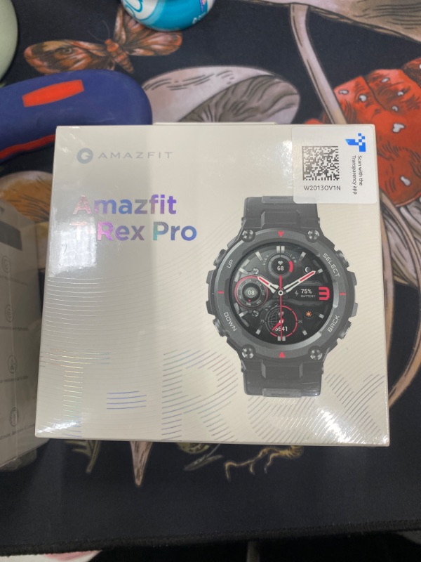 Photo 3 of ((FACTORY SEALD ))Amazfit T-Rex Pro Smart Watch 48mm, Rugged Military Certified, GPS, 18-Day Battery, Heart Rate & Sleep Monitoring, 10 ATM Water-Resistant, 100+ Sports Modes, for Android iPhone (Black)