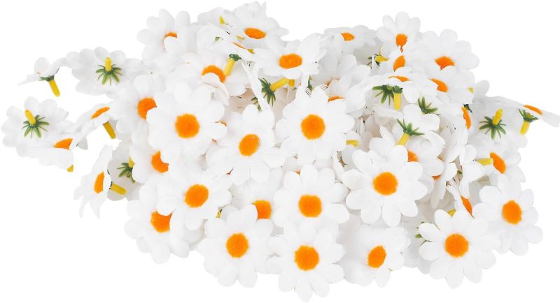 Photo 1 of SULOLI 100 Pack Easter Fabric Decorative Daisies Flower Spring for Easter Bonnet Craft Decorations(White) https://a.co/d/5KAMlK1