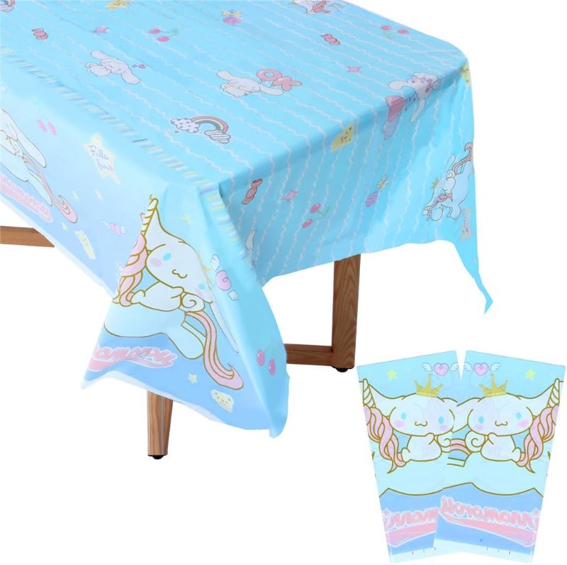 Photo 1 of 2Pcs Cartoon Puppy Birthday Decorations Party Tablecloths Kawaii Dog Theme Tablecovers Plastic Rectangle Tablecovers for Girts and Boys Baby Shower Party Sopplies (Blue) https://a.co/d/7xvNkTm