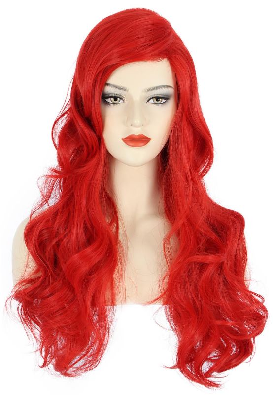 Photo 1 of karlery Women Long Wavy Red Wig Halloween Cosplay Party Costume Wig https://a.co/d/gZW4jQE