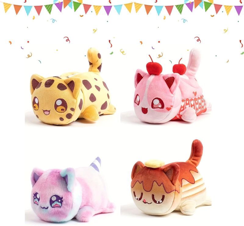 Photo 1 of MeeMeow Cat Plush Toy,Cute Cat Stuffed Animal Plush Collection for Fans Birthday Thanksgiving Day Christmas
