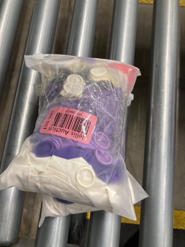 Photo 1 of *2 packs* Halloween Purple Balloon Garland Kit Purple Balloon Arch Macaron Metallic Confetti Purple Tie Dye Balloons Set for Baby Shower