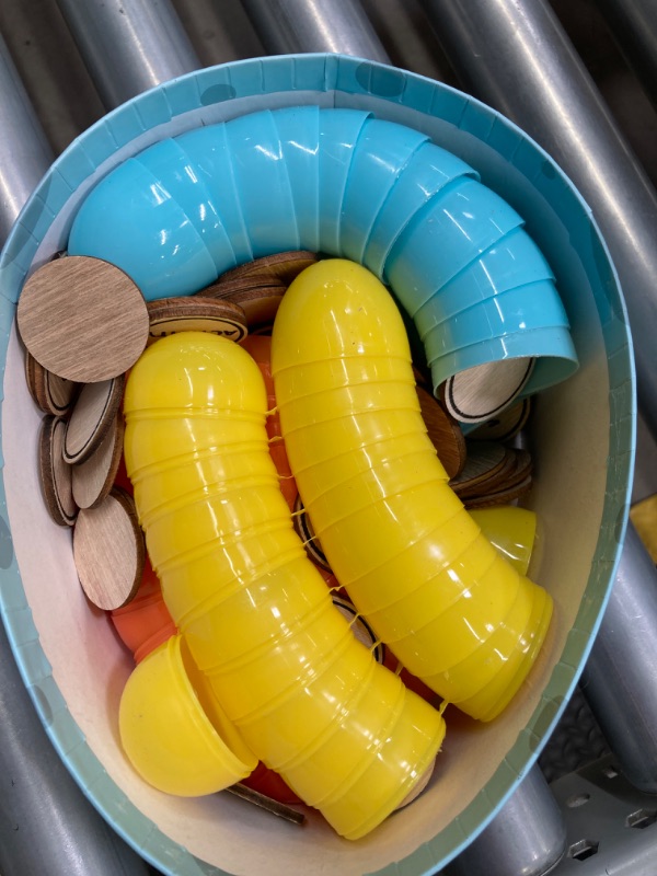 Photo 1 of DN DECONATION Easter Egg Tokens with Colorful Unfilled Easter Eggs for Egg Hunt, 36 Wood Easter Egg Reward Tokens Easter Egg Fillers Easter Party Favors Blue Easter Gift for Kids 36Pcs Eggs Vibrant Blue