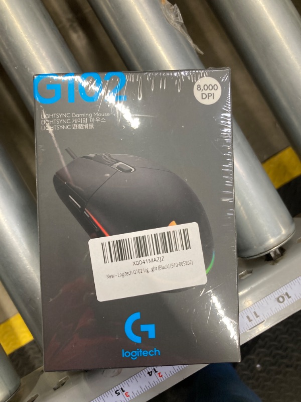 Photo 2 of Logitech G102 Light Sync Gaming Wired Mouse with Customizable RGB Lighting, 6 Programmable Buttons, Gaming Grade Sensor, 8 k dpi Tracking,16.8mn Color, Light Weight (Black) (910-005802)
