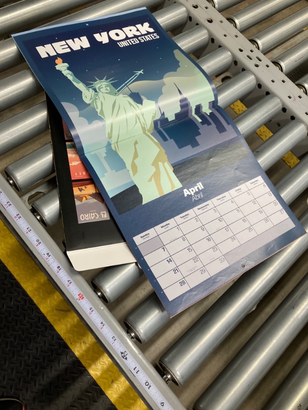 Photo 1 of Travel Wall Calendar 2024 12" x 12" FSC® Plastic Free - Week Starts On Sunday | Square Wall Calendar 2024 | Family Planner Calendar 2024 | Travel Calendar 2024 | Cities Calendar 2024 Travel 2024
