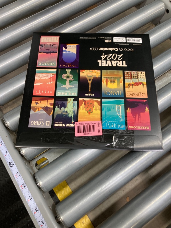 Photo 1 of Travel Wall Calendar 2024 12" x 12" FSC® Plastic Free - Week Starts On Sunday | Square Wall Calendar 2024 | Family Planner Calendar 2024 | Travel Calendar 2024 | Cities Calendar 2024 Travel 2024