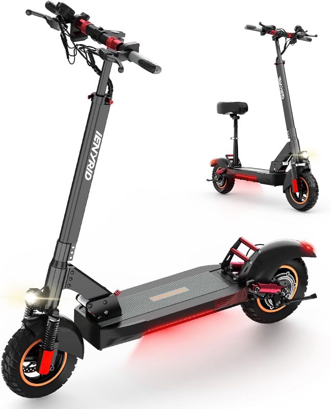 Photo 1 of iENYRID Electric Scooter for Adults, Electric Scooter with Seat, 10" Pneumatic Tires, 28 Mph Max Speed & 31 Miles Max Range (iE-M4)
