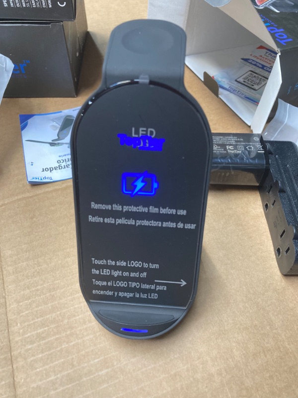 Photo 1 of Top Tier 3 in 1 Wireless Charging Station Apple & Samsung, iPhone Apple Watch Airpods Phone Charger and Qi Certified Devices