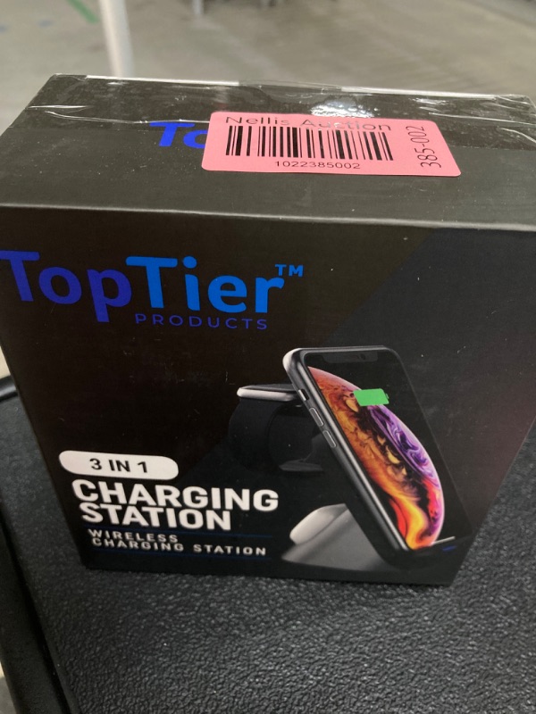 Photo 4 of Top Tier 3 in 1 Wireless Charging Station Apple & Samsung, iPhone Apple Watch Airpods Phone Charger and Qi Certified Devices