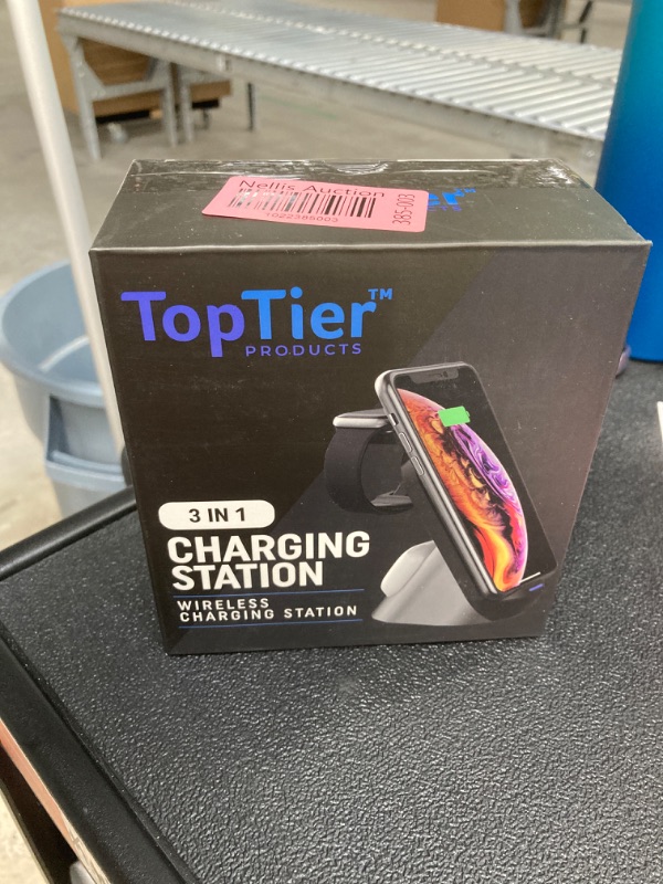 Photo 4 of Top Tier 3 in 1 Wireless Charging Station Apple & Samsung, iPhone Apple Watch Airpods Phone Charger and Qi Certified Devices