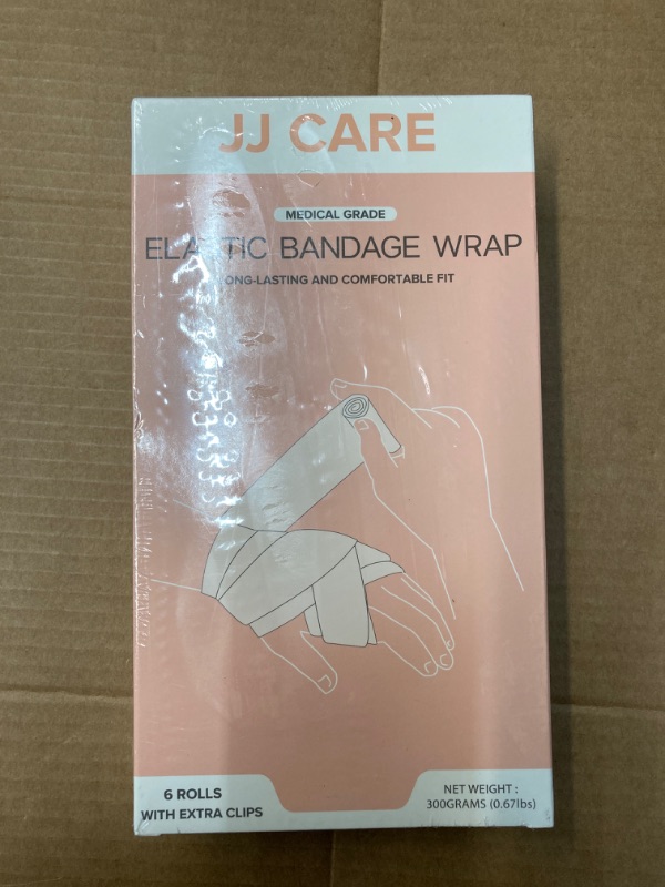 Photo 2 of JJ CARE Elastic Bandage Wrap 6 Packs, Compression Bandages in 2, 3 Inches and 4 Inches, for Ankle, Wrist, and Foot Elastic Bandages 6 Rolls, Compression Bandage Wrap with Hook and Loop Fastener