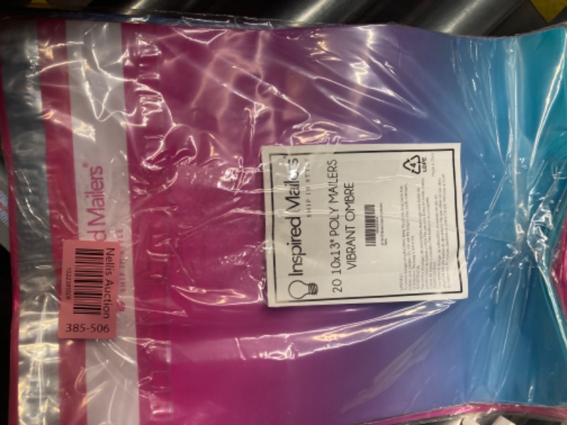 Photo 2 of Inspired Mailers - Poly Mailers 10x13-20 Pack - Vibrant Ombre - Shipping Bags for Clothing - Large Mailing Envelopes - Shipping Envelopes - Package Bags - Poly Bags 10x13 10x13" - 20 Pack Vibrant Ombre 4 pack 