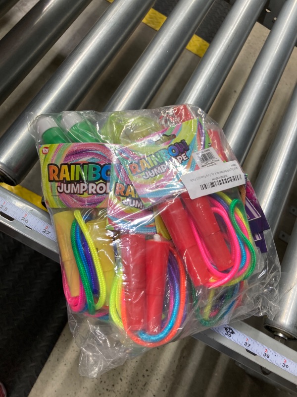 Photo 1 of Jump Rope Assortment for Kids, Indoor & Outdoor Skipping Activity, Party Favors, 7 Feet 12-Pack