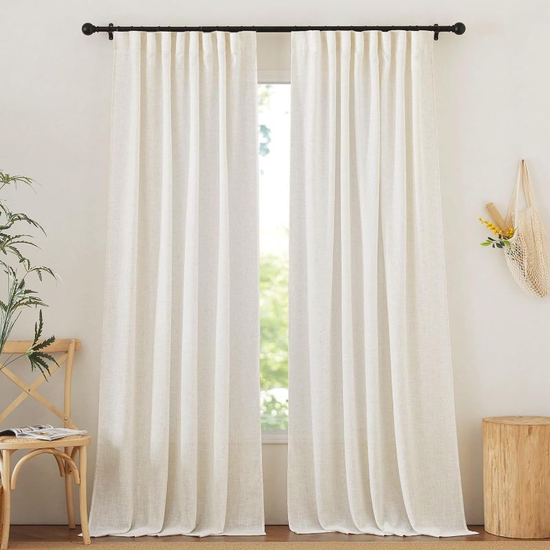 Photo 1 of Blend Window Curtain  2 Panel (Single Panel), 50" L x 95" W, White
 
