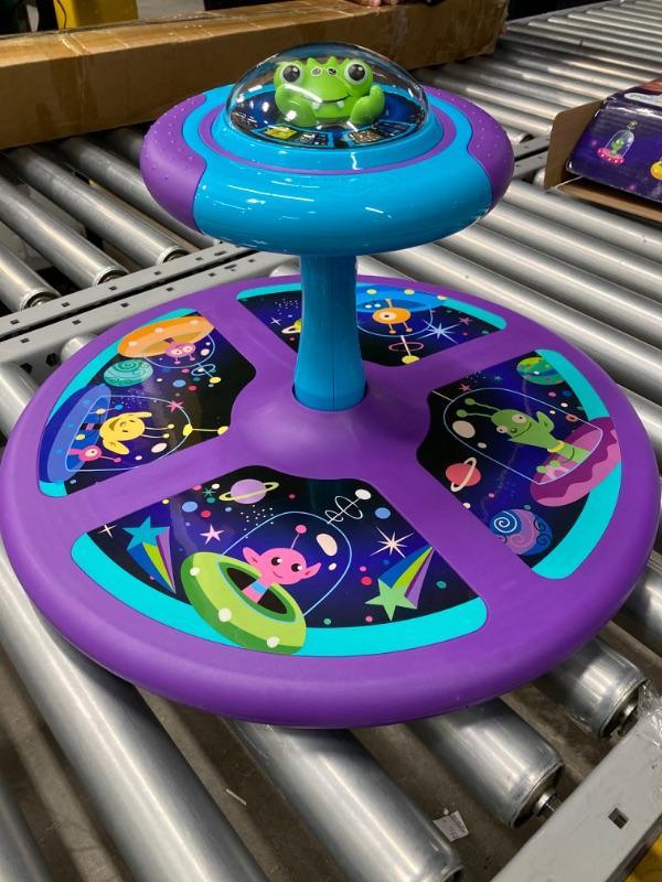 Photo 4 of MindSprout Light-Up Space Twister | 360° Sit Twist and Spin, Toddler Toys Age 2, 3, 4, 5, Birthday for Boy Girl, 18 Months +, LED Lights, Kids Toy Indoor or Outdoor for 2 Year Old (Patent Pending)