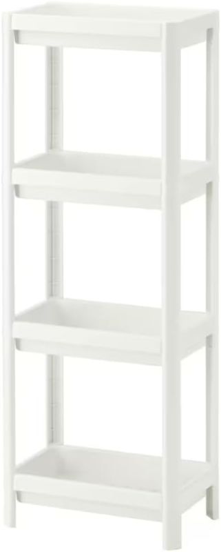 Photo 1 of HIEEY 4 Tier Bathroom Shelf,Bathroom Rack, Shelves Organizer, for Bathroom Laundry Pantry Kitchen Narrow Places
