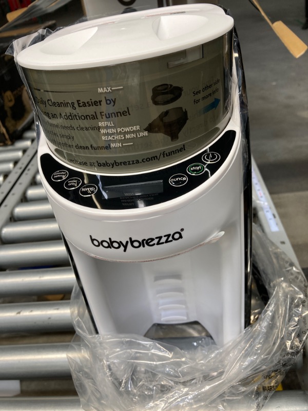 Photo 3 of Baby Brezza New and Improved Formula Pro Advanced Formula Dispenser Machine - Automatically Mix a Warm Formula Bottle Instantly - Easily Make Bottle with Automatic Powder Blending, White
