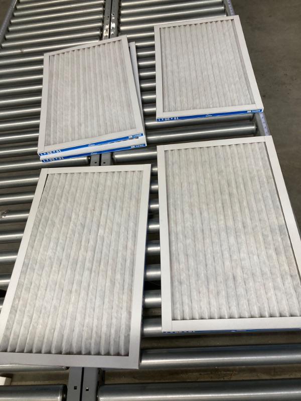 Photo 3 of Aerostar 16x25x1 MERV 13 Pleated Air Filter, AC Furnace Air Filter, 6 Pack (Actual Size: 15 3/4" x 24 3/4" x 3/4")
