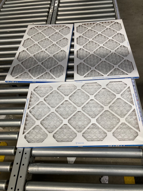 Photo 3 of Aerostar 16x25x1 MERV 13 Pleated Air Filter, AC Furnace Air Filter, 6 Pack (Actual Size: 15 3/4" x 24 3/4" x 3/4")
