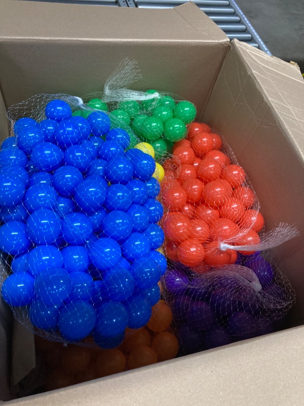 Photo 1 of Plastic Play Balls Pit Balls for Kids, Soft and Bouncy Exercise Ball Pit Balls, Great for Indoor and Outdoor Games, Birthday Party Christmas Decoration Xmas Gift, 2.16 Inches