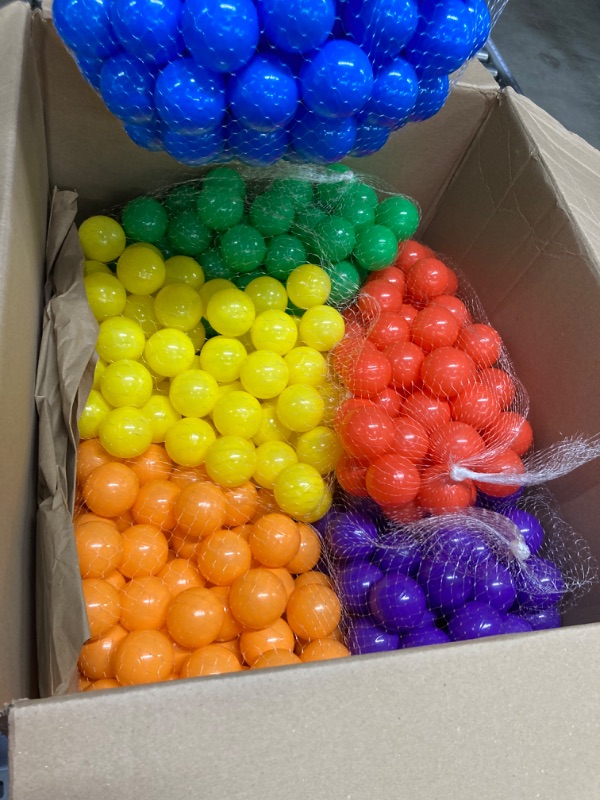 Photo 1 of Plastic Play Balls Pit Balls for Kids, Soft and Bouncy Exercise Ball Pit Balls, Great for Indoor and Outdoor Games, Birthday Party Christmas Decoration Xmas Gift, 2.16 Inches