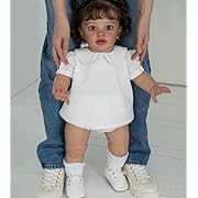 Photo 2 of Cradle 26 Inch Realistic Reborn Toddler Girl Doll Handmade Silicone Soft Vinyl Real Looking Reborn Baby Doll Lifelike Newborn Baby Dolls Toy 