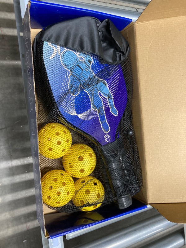 Photo 1 of DULCE DOM Pickleball Paddles, USAPA Approved Fiberglass Pickleball Set of 2/4 with Pickleball Paddles, 4 Pickleball Balls and Pickleball Bag, 