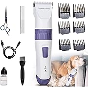 Photo 2 of Roses&Poetry Dog Clippers,Dog Grooming Kit (Upgrade), Cordless Dog Grooming Clippers & Pets Hair Trimmers Tools,Rechargeable Low Noise & Suitable for Dogs,Cats and Other Pets with LED