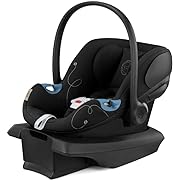 Photo 1 of Cybex Aton G Infant Car Seat with Linear Side-Impact Protection, 11-Position Adjustable Headrest, in-Shell Ventilation, Easy-in Buckle and Secure Safelock Base, Moon Black