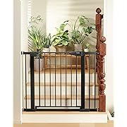Photo 1 of Cumbor 29.7"-40.6" Baby Gate for Stairs, Dog Gate for Doorways, Pressure Mounted Self Closing Pet Gates for Dogs Indoor, Durable Safety Child Gate with Easy Walk Thru Door, Mom's Choice Awards Winner
