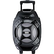 Photo 3 of QFX PBX-61081 Rechargeable Portable Speaker | 8" Woofer | 2,600 Watts | Bluetooth, AUX, SD Card, FM Radio | Handle, Wheels, 12 Lbs | Perfect for Tailgating, Indoors, Outdoors Audio | Silver