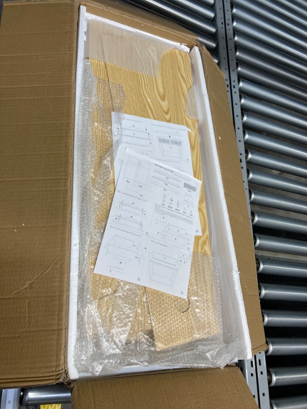 Photo 1 of Console Table with Charging Station, Small Vanity Desk, 31" Console Tables for Entryway Table Rattan Dresser Entry Table Narrow Console Table Modern Hallway Table Boho Sofa Table for Living Room