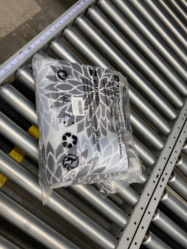 Photo 1 of HEBE Cushioned Kitchen Rug Sets 2 Piece with Runner Washable Kitchen Rugs and Mats Set Non Slip Kitchen Floor Mat Waterproof Laundry Room Rug Runner for Entryway Hallway Floral Area Rug 20"x32"+20"x59" Grey