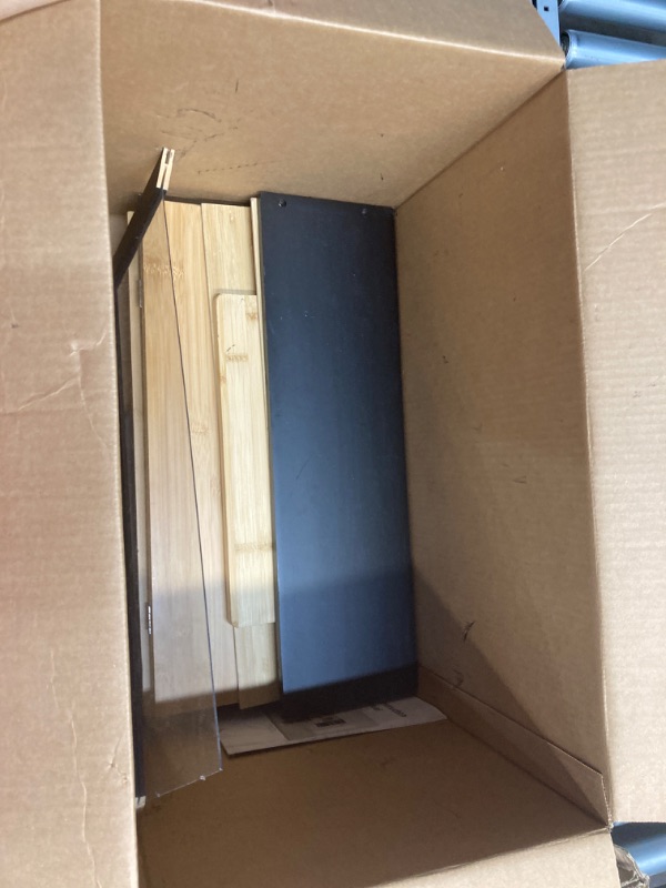 Photo 1 of HOMEKOKO Double Oversized Bread Box, Two-layer Extra Large Bread Box for Kitchen Counter, Wooden Large Capacity Bread Storage Bin with Cutting Board (Black)