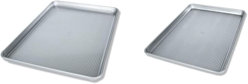 Photo 1 of USA Pan Extra Large and Half Sheet Baking Pans | Commercial Grade Aluminized Steel Bakeware
Size:Set of 1