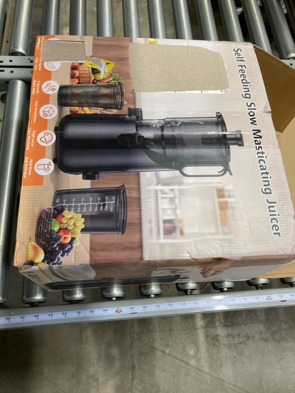 Photo 1 of Cold Press Juicer, Amumu Slow Masticating Machines with 5.3" Extra Large Feed Chute Fit Whole Fruits & Vegetables Easy Clean Self Feeding Effortless for Batch Juicing, High Juice Yield, BPA Free 250W