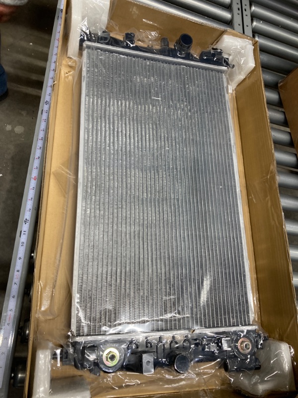 Photo 2 of Motoring OEM-RA-2988 Aluminum Radiator Compatible with 07-18 Altima AT,26-3/8" W X 16-1/8" H X 11/16" D, 1-3/8" Inlet / 1-3/8" Outlet