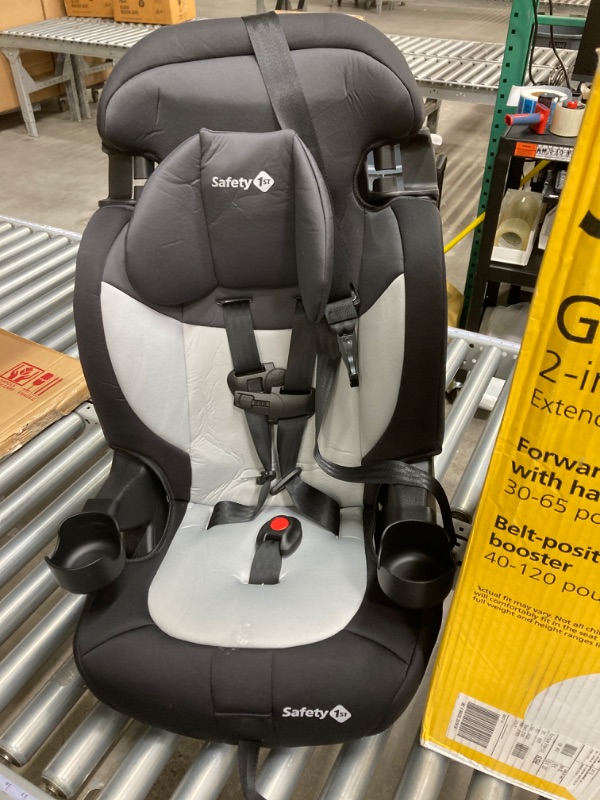 Photo 2 of Safety 1st Grand 2-in-1 Booster Car Seat, Forward-Facing with Harness, 30-65 pounds and Belt-Positioning Booster, 40-120 pounds, Black Sparrow