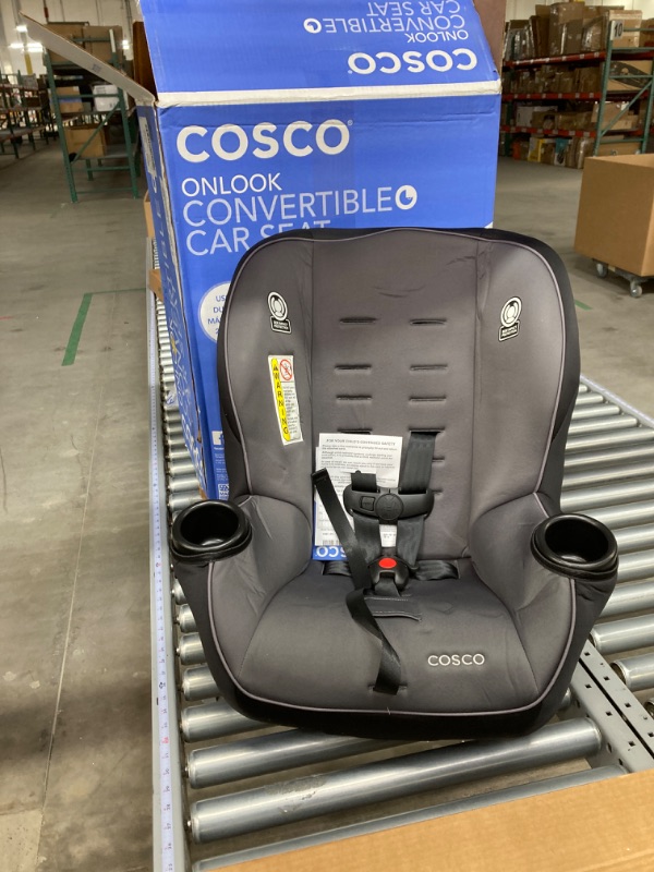 Photo 2 of Cosco Onlook 2-in-1 Convertible Car Seat, Rear-Facing 5-40 pounds and Forward-Facing 22-40 pounds and up to 43 inches, Black Arrows