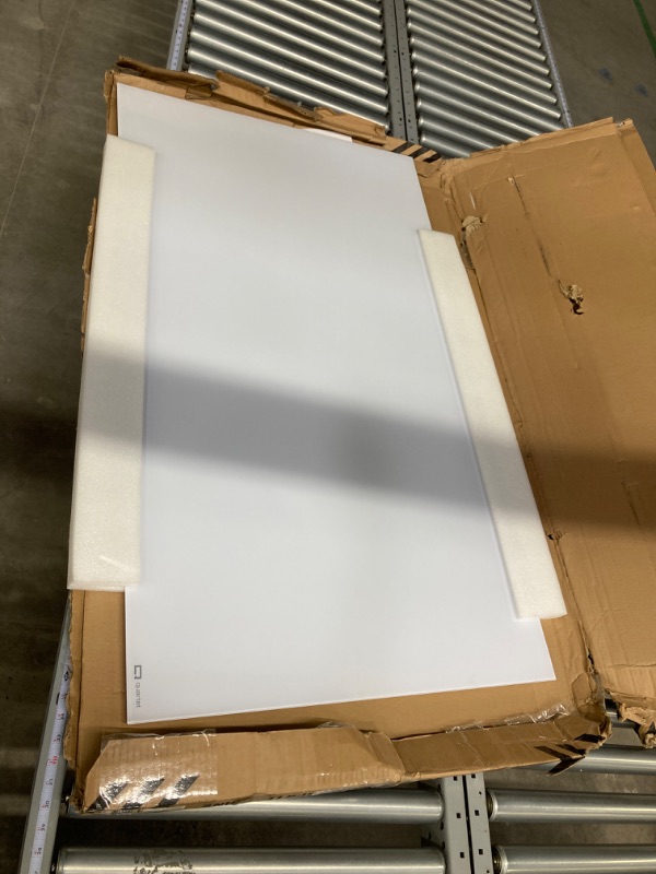 Photo 1 of Quartet Whiteboard, Glass Dry Erase Board, Magnetic, 50" x 28", InvisaMount Horizontal Frameless Mounting, Removable Tray, 1 Dry Erase Marker and 2 Glass Board Magnets (G5028IMW) 50" x 28" Horizontal
