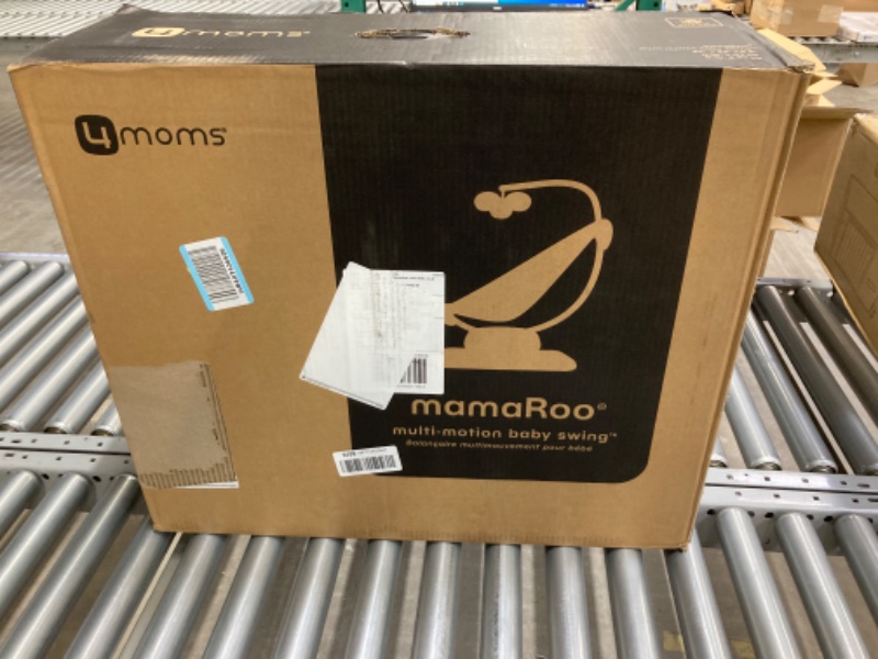 Photo 3 of 4moms MamaRoo Multi-Motion Baby Swing, Bluetooth Baby Swing with 5 Unique Motions, Grey