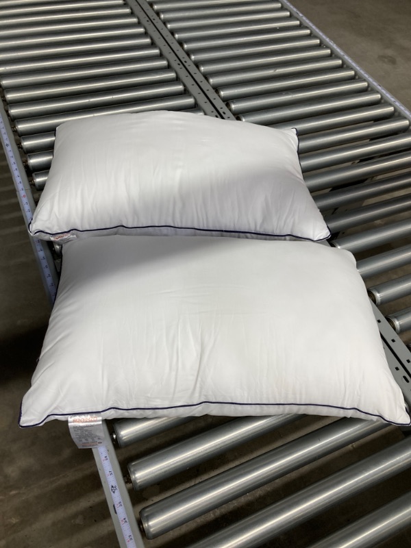 Photo 1 of Bed Pillows for Sleeping- Standard Size, Set of 2, Cooling Hotel Quality with Premium Soft Down Alternative Fill for Back, Stomach or Side Sleepers, 43x66CM