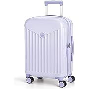 Photo 1 of BAGSMART Hardside Expandable Luggage With Spinner Wheels, PC Lightweight Carry-On Luggage Airline Approved With TSA Lock, Durable Women Travel Suitcase Carry On 20 Inch, Purple