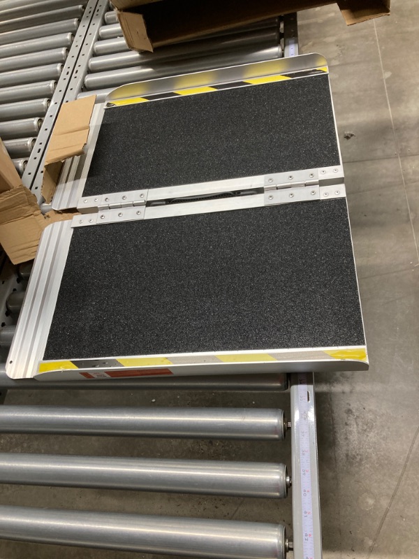 Photo 1 of Ruedamann 2'L x 28.3" W,Holds up to 600 lbs,Wheelchair Ramp with Non-Slip Surface,Portable Aluminum Wheelchair Ramp,Folding Ramps for Wheelchairs,Home,Steps,Stairs,Handicaps,Doorways Non-Skid 2FT